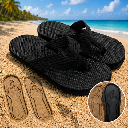 Middle Finger Flip Flops