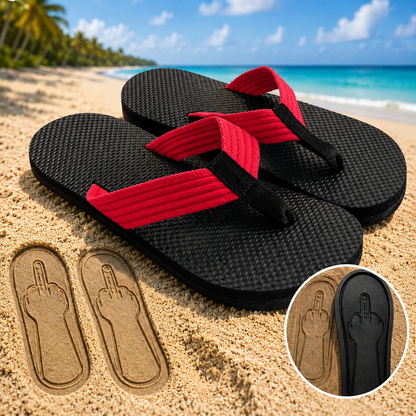Middle Finger Flip Flops