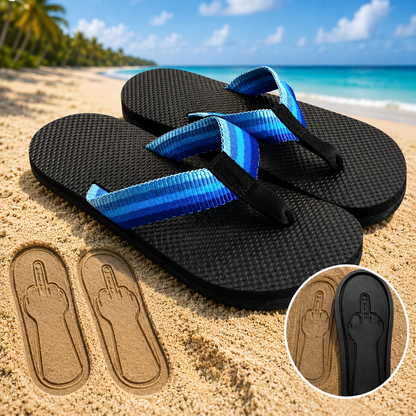 Middle Finger Flip Flops