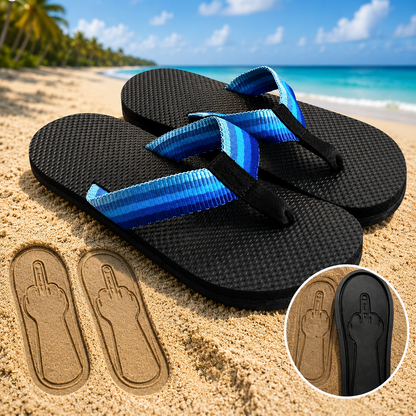 Middle Finger Flip Flops