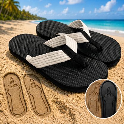 Middle Finger Flip Flops